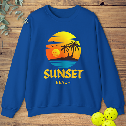 Pickleball Sunset Beach Sweatshirt