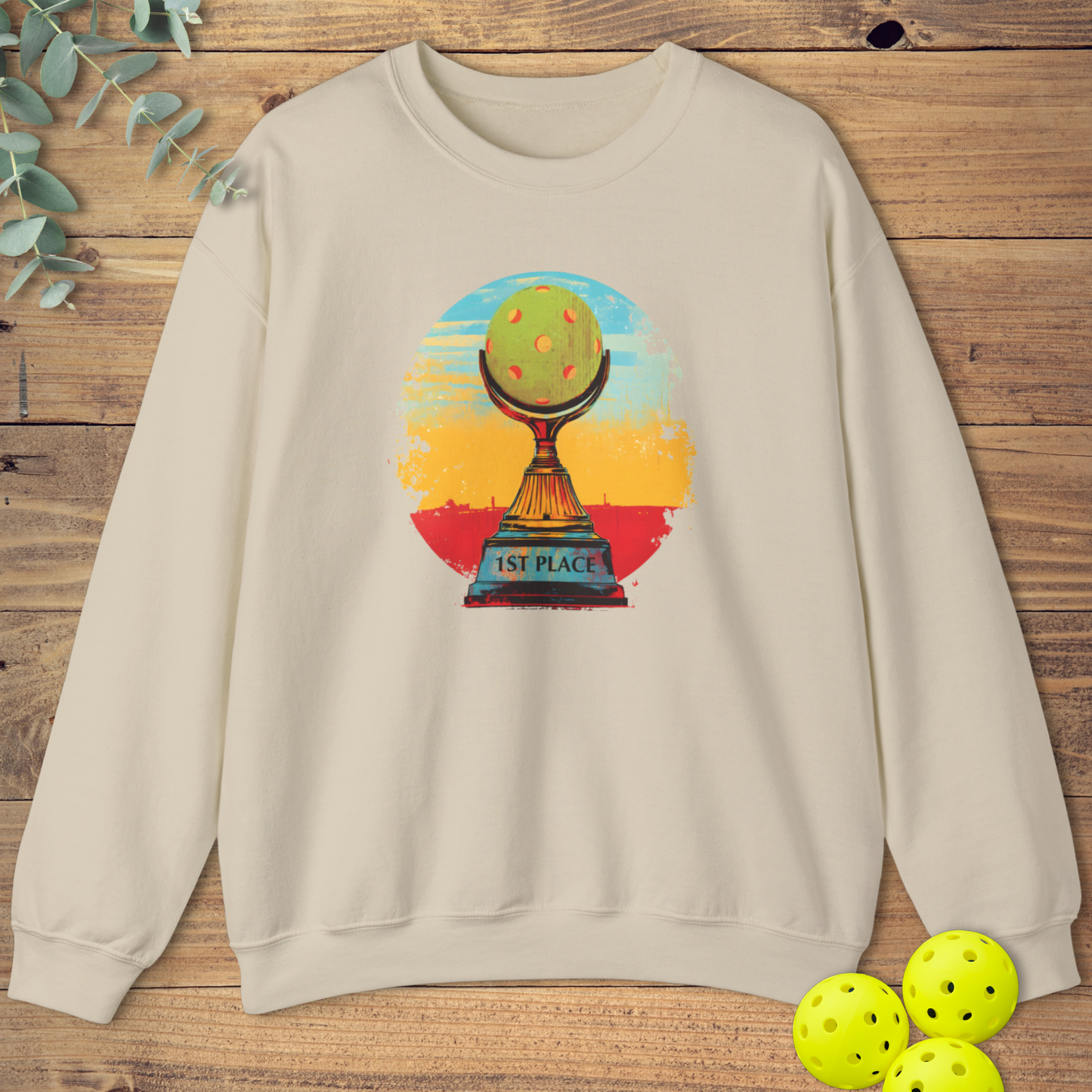 Pickleball First Place Trophy Sweatshirt