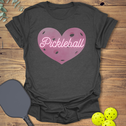 Pink Heart Pickleball T-Shirt