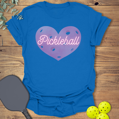 Pink Heart Pickleball T-Shirt