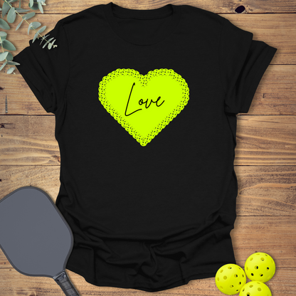 Green Heart Pickleball T-Shirt