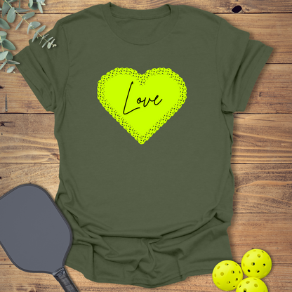 Green Heart Pickleball T-Shirt