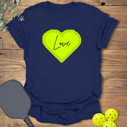 Green Heart Pickleball T-Shirt