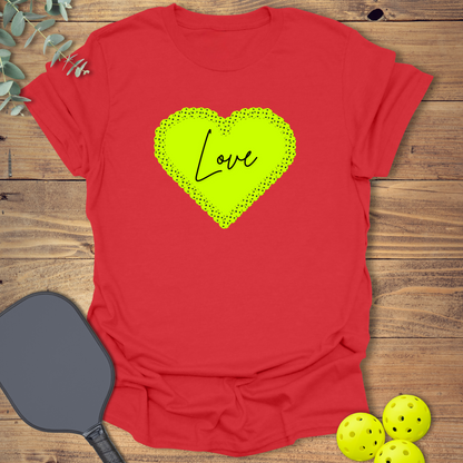 Green Heart Pickleball T-Shirt