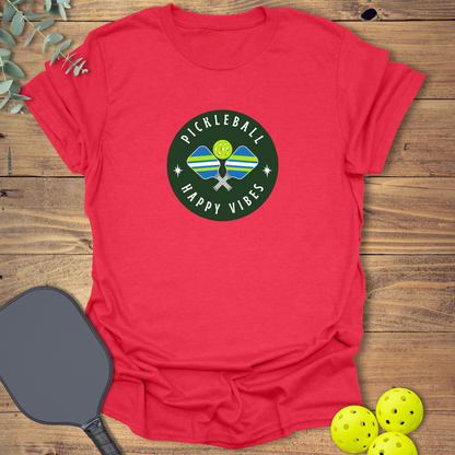 Happy Vibes Pickleball T-Shirt