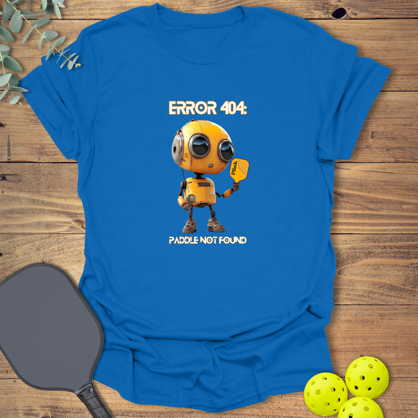 Cute Robot Pickleball T-Shirt