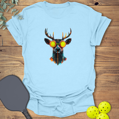 Cyberpunk Deer Pickleball T-Shirt