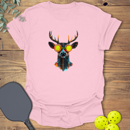 Cyberpunk Deer Pickleball T-Shirt