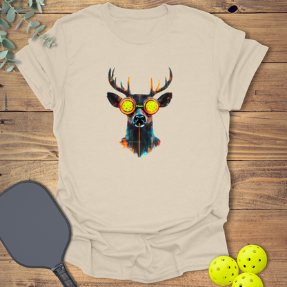 Cyberpunk Deer Pickleball T-Shirt