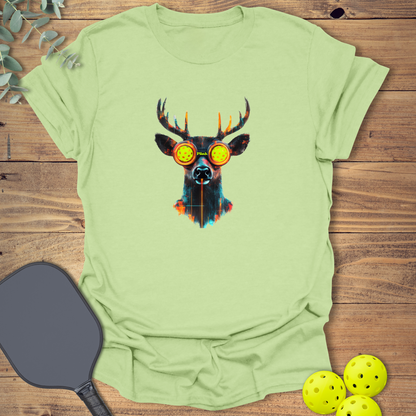 Cyberpunk Deer Pickleball T-Shirt