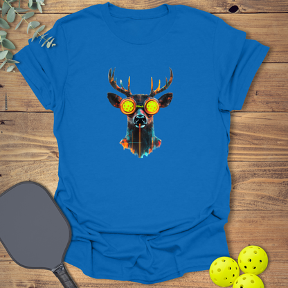 Cyberpunk Deer Pickleball T-Shirt