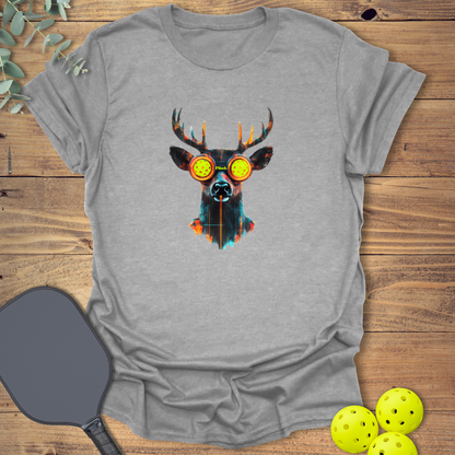 Cyberpunk Deer Pickleball T-Shirt