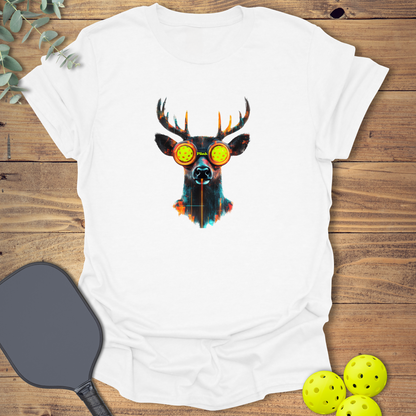 Cyberpunk Deer Pickleball T-Shirt