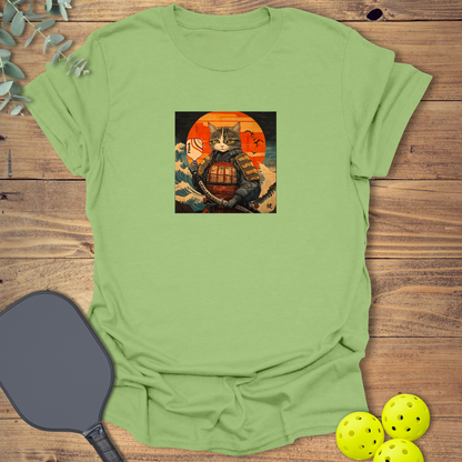 Samurai Cat Plink Pickleball T-Shirt
