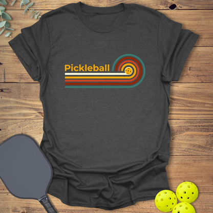 Retro Swirl Pickleball T-Shirt