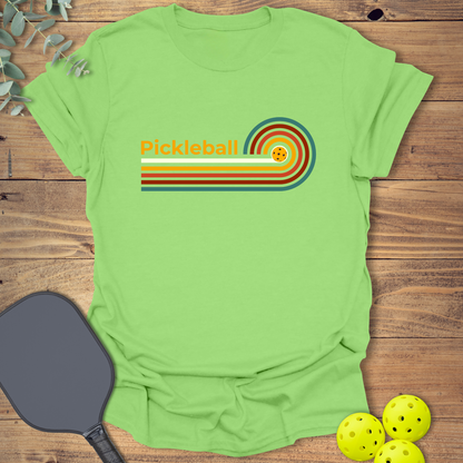 Retro Swirl Pickleball T-Shirt