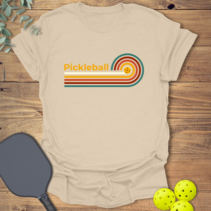 Retro Swirl Pickleball T-Shirt