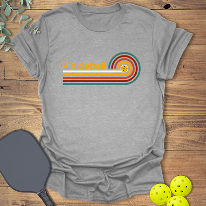 Retro Swirl Pickleball T-Shirt