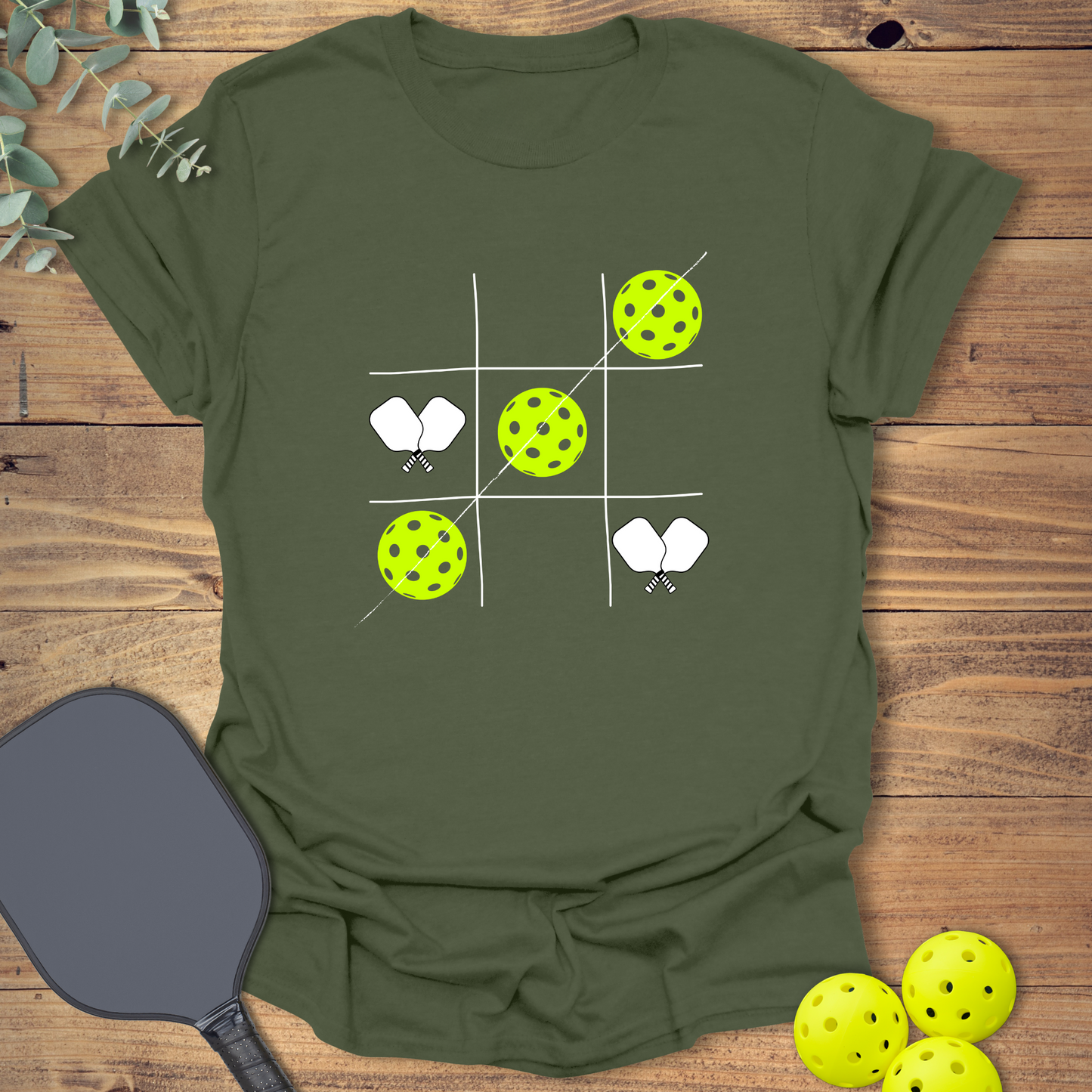 Tic Tac Toe Pickleball T-Shirt