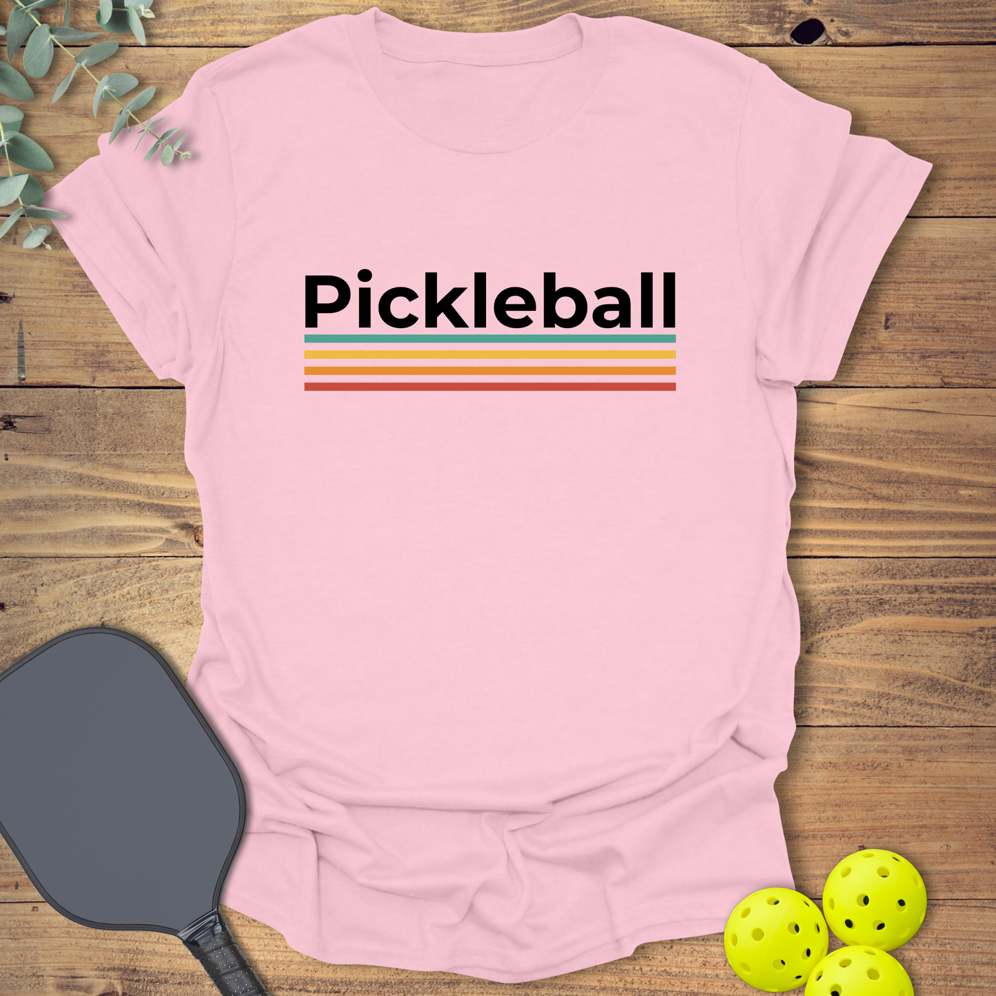Retro Colors Pickleball T-Shirt