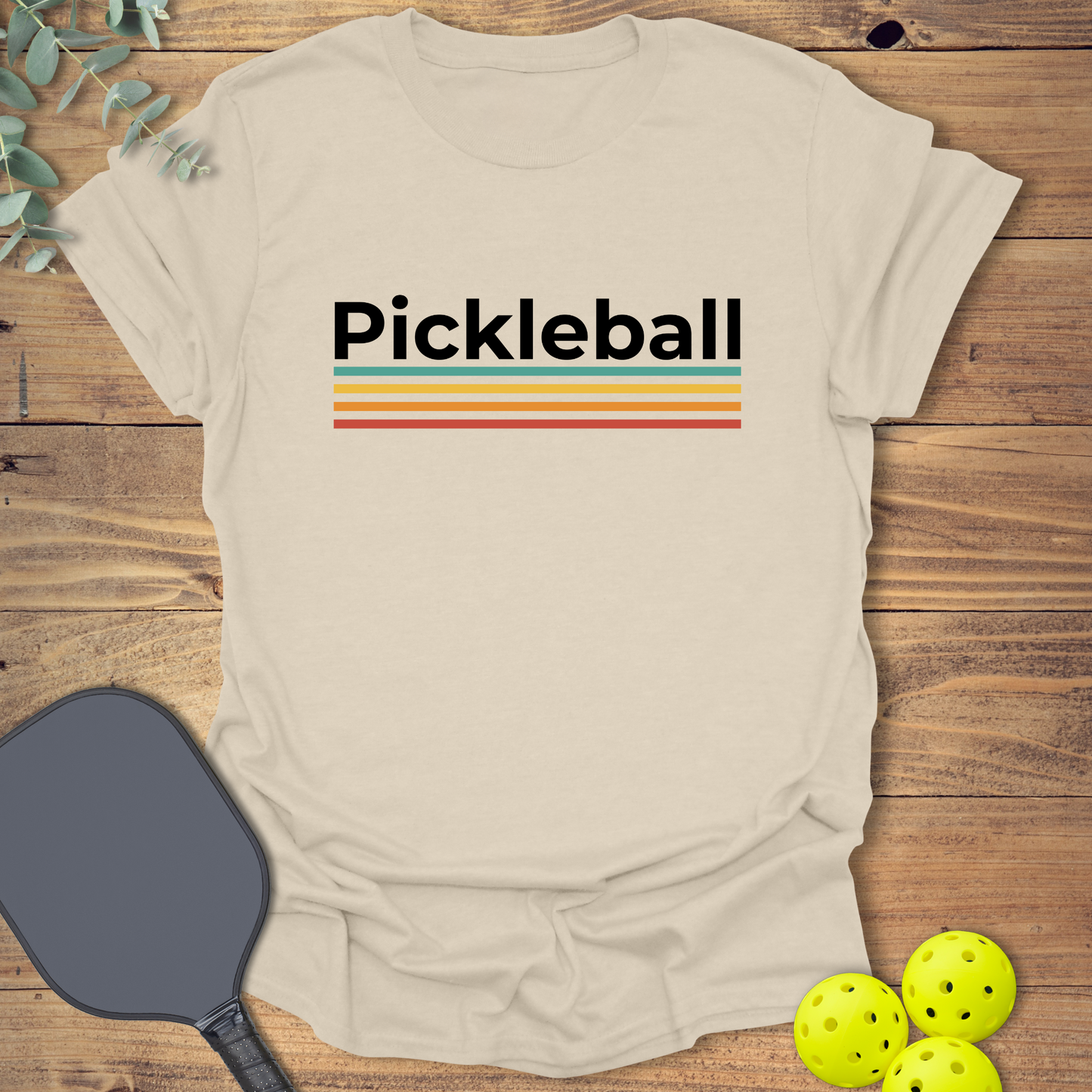 Retro Colors Pickleball T-Shirt