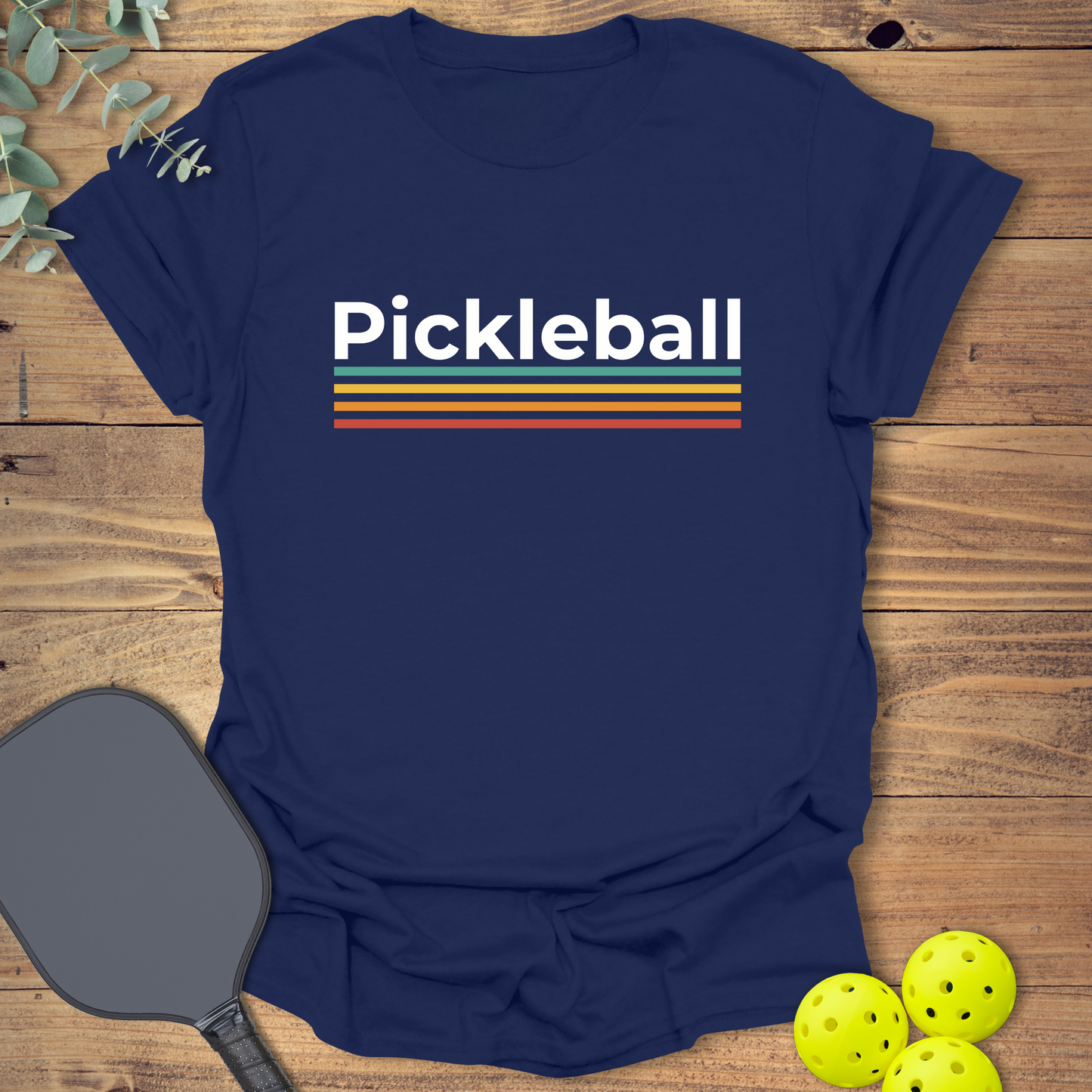 Retro Colors Pickleball T-Shirt