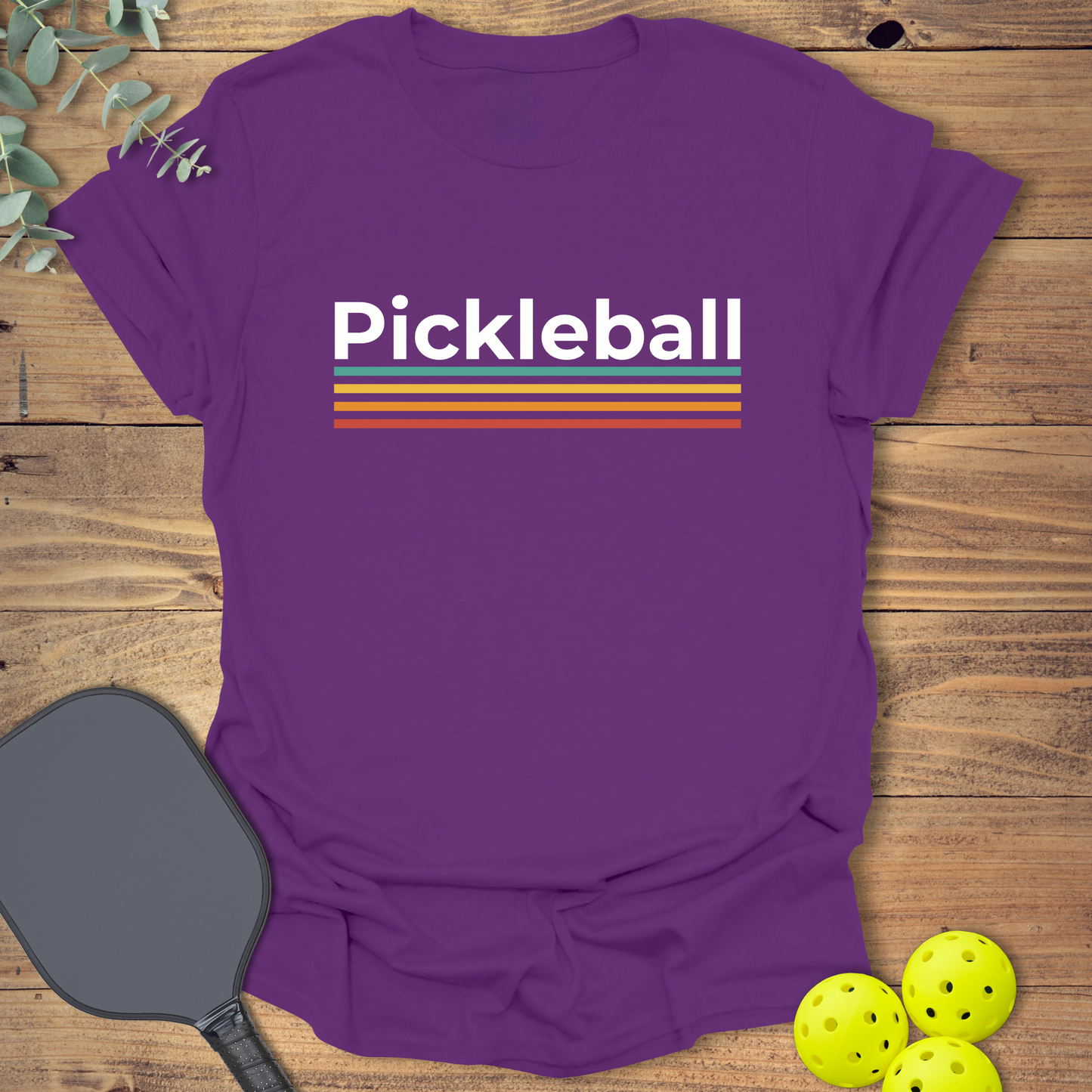 Retro Colors Pickleball T-Shirt