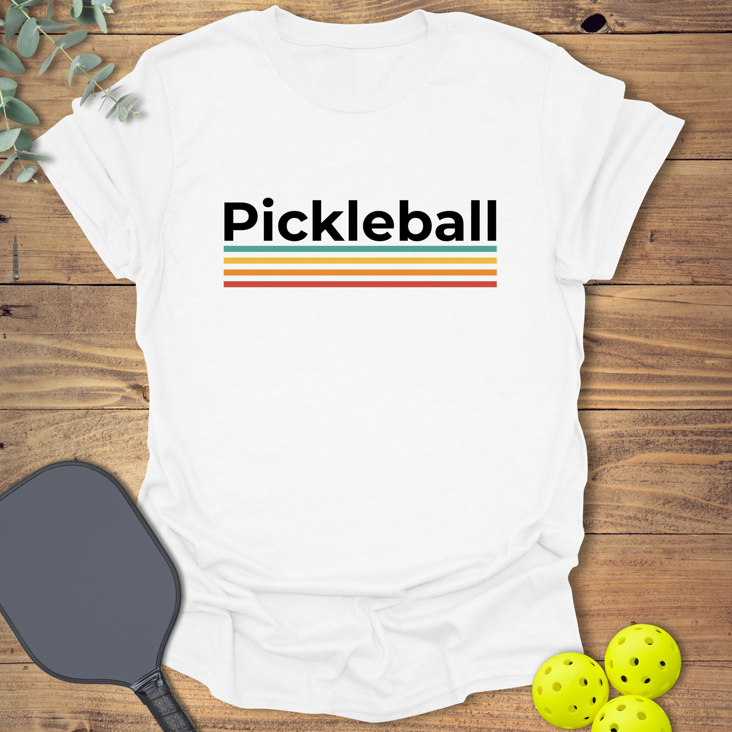 Retro Colors Pickleball T-Shirt
