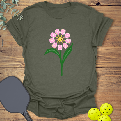 Paddles Flower Pickleball T-Shirt
