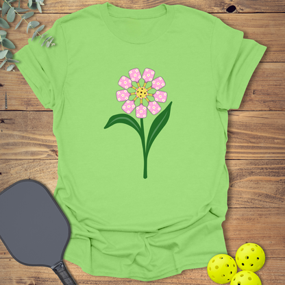 Paddles Flower Pickleball T-Shirt