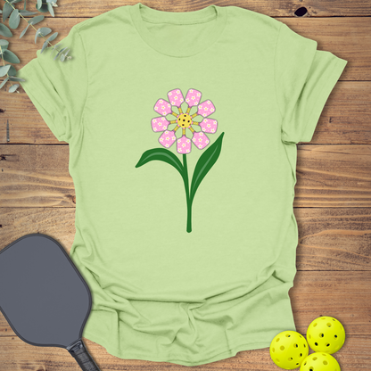 Paddles Flower Pickleball T-Shirt