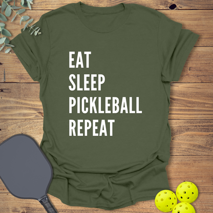 Eat Sleep Repeat Pickleball T-Shirt
