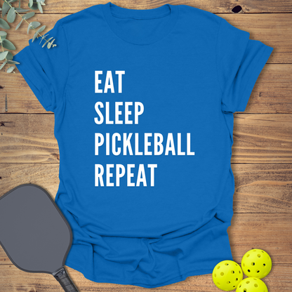 Eat Sleep Repeat Pickleball T-Shirt