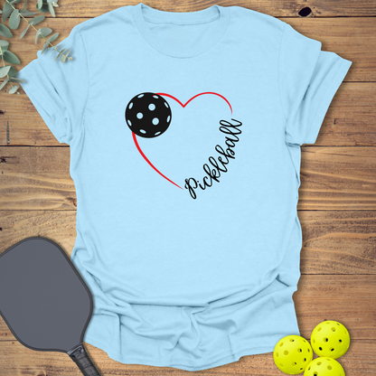 Red Heart Pickleball T-Shirt