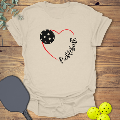 Red Heart Pickleball T-Shirt