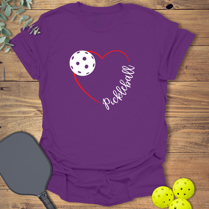 Red Heart Pickleball T-Shirt