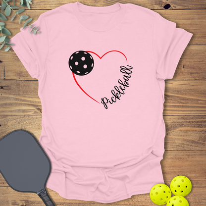 Red Heart Pickleball T-Shirt