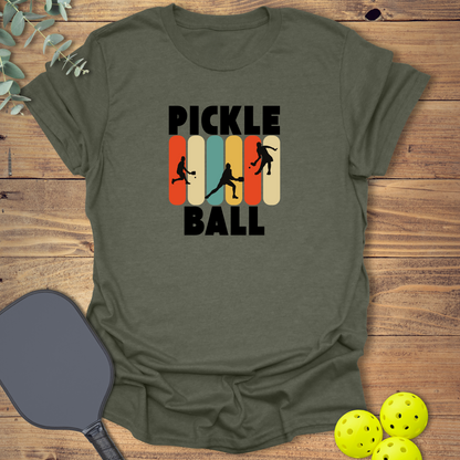 Pickleball Player Silhouettes T-Shirt