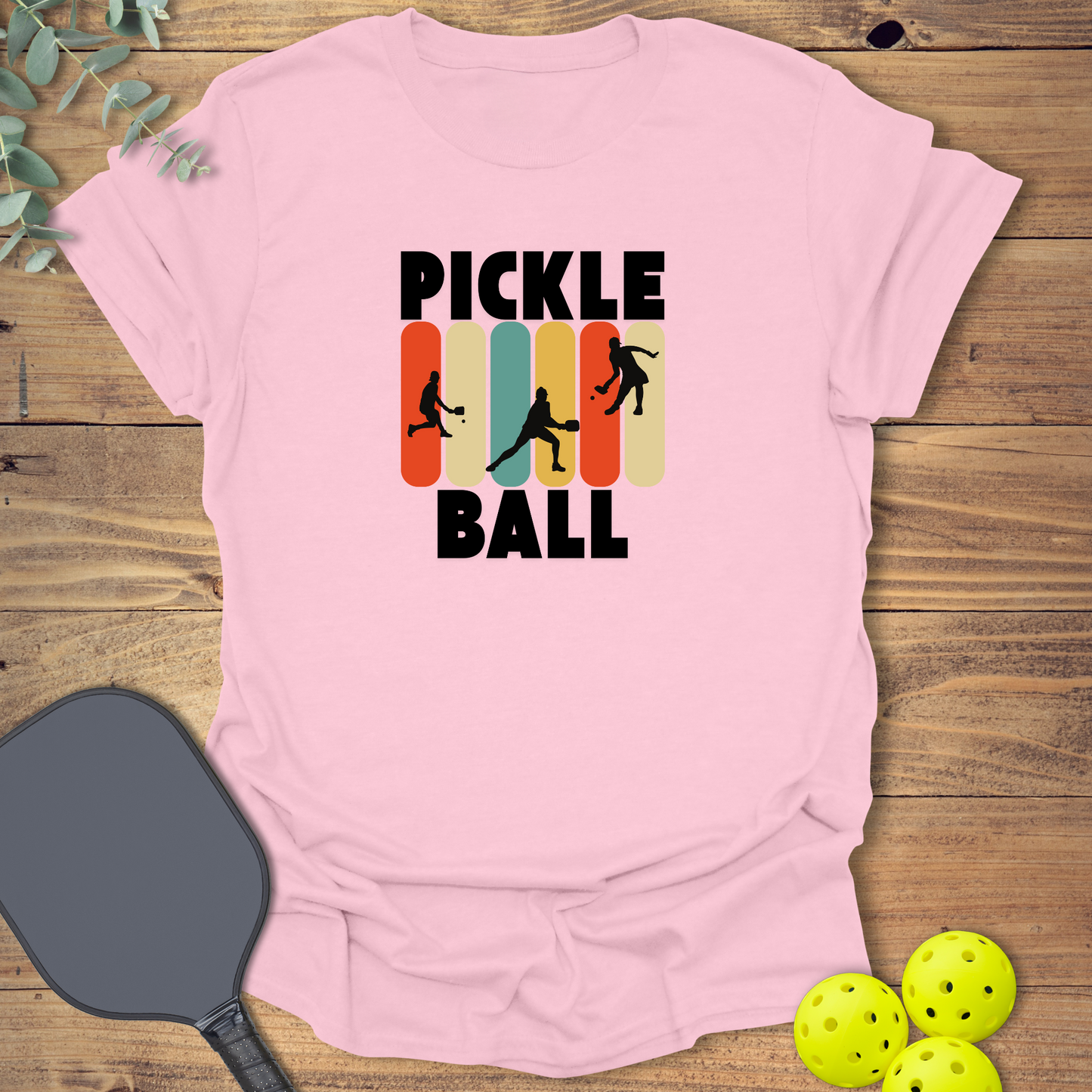 Pickleball Player Silhouettes T-Shirt