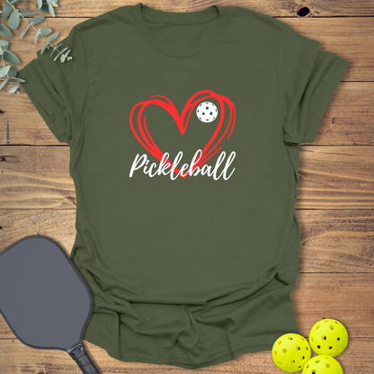 Pickleball Heart T-Shirt