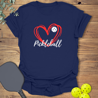 Pickleball Heart T-Shirt