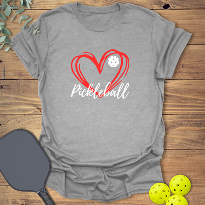 Pickleball Heart T-Shirt