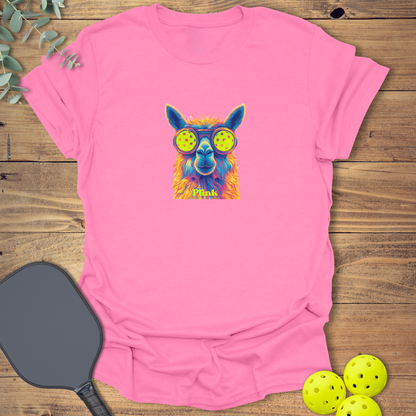 Llama Plink Pickleball T-Shirt