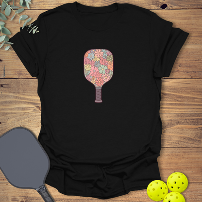 Flower Paddle Pickleball T-Shirt