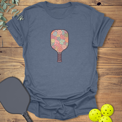 Flower Paddle Pickleball T-Shirt
