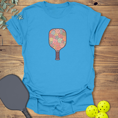 Flower Paddle Pickleball T-Shirt