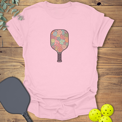 Flower Paddle Pickleball T-Shirt