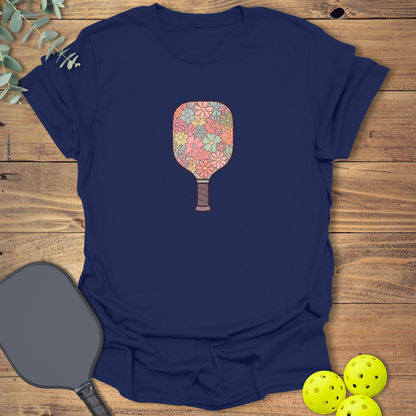 Flower Paddle Pickleball T-Shirt