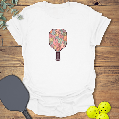 Flower Paddle Pickleball T-Shirt