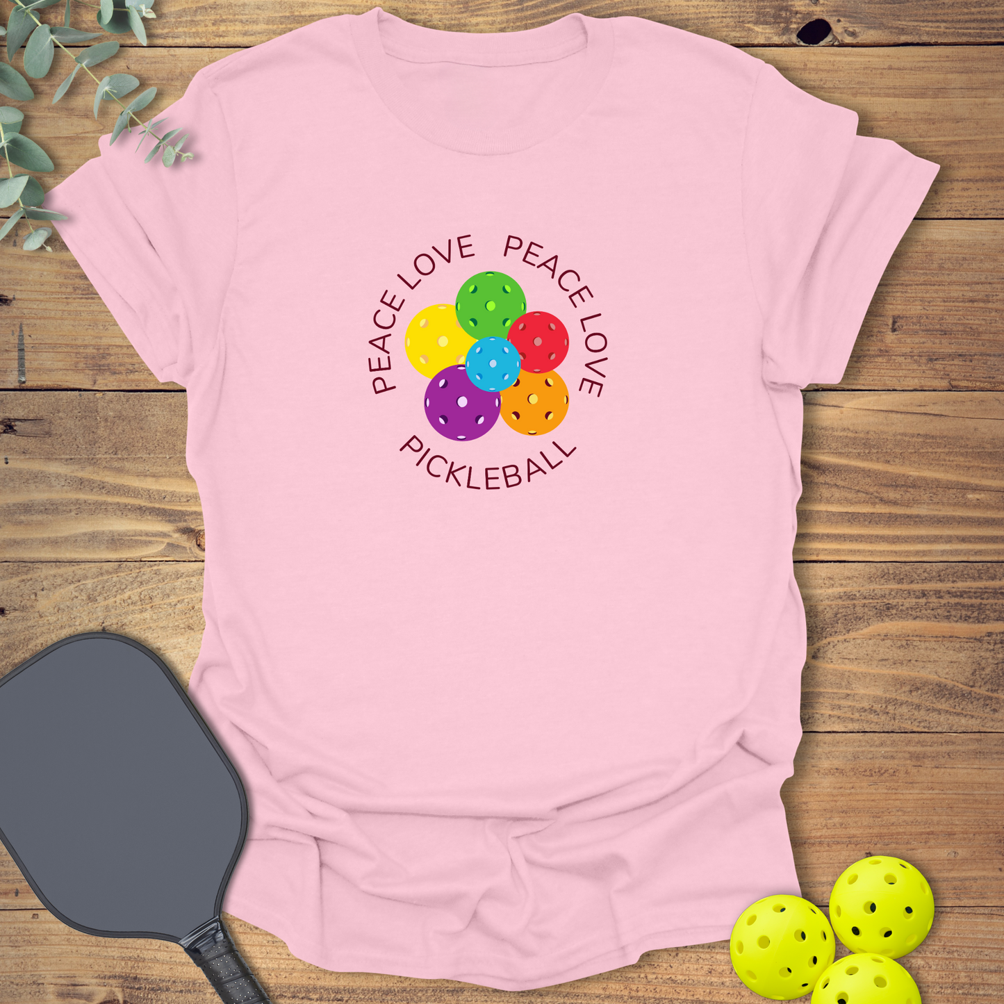 Peace Love Pickleball T-Shirt